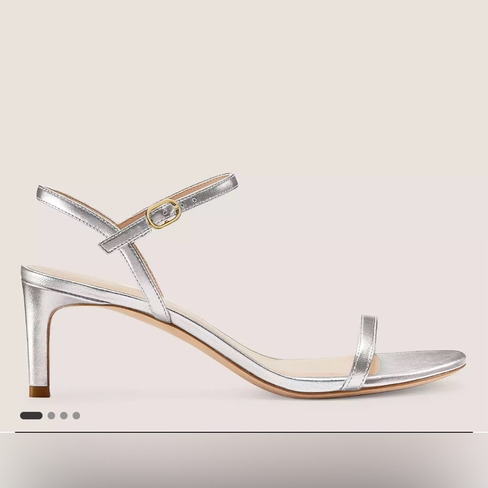 Stuart Weitzman Dancer 60 in silver